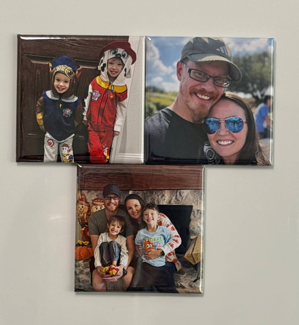 Mini Set – 3 Custom Photo Magnets