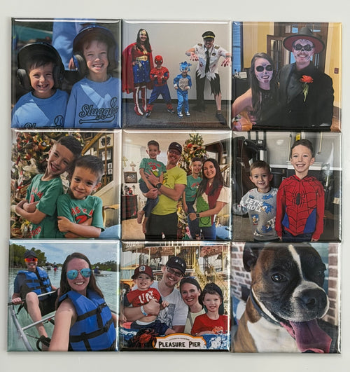 Full Set – 9 Custom Photo Magnets